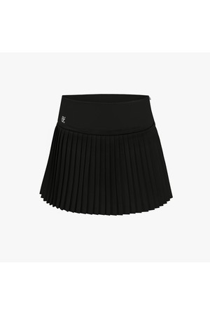 플레어 플리츠 페라 스커트 (블랙)_BLACK-a