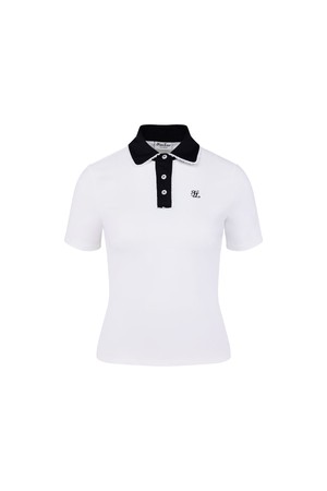 레이스 배색 카라 티셔츠 (화이트)_WHITE-a