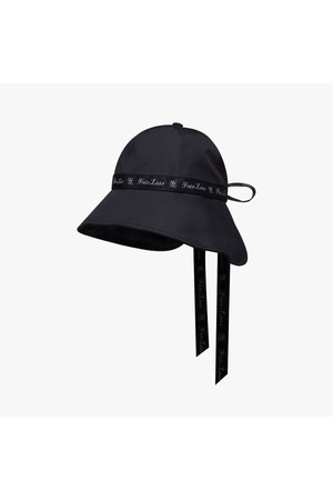 리본 테이프 와이드 버킷햇 (블랙)_BLACK-a