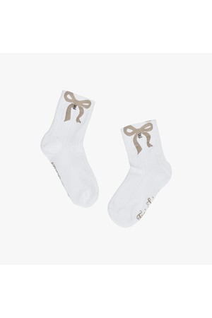 리본 자카드 썸머 앵클 삭스 (화이트)_WHITE-a