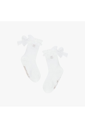 레이스 리본 썸머 앵클 삭스 (화이트)_WHITE-a