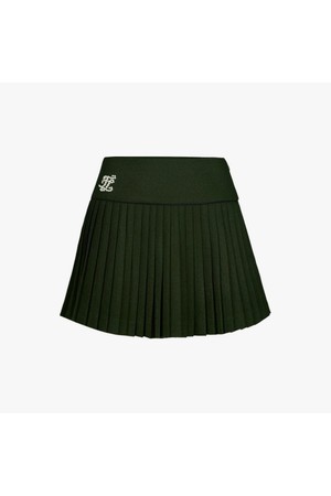 진주 플레어 플리츠 스커트 (카키)