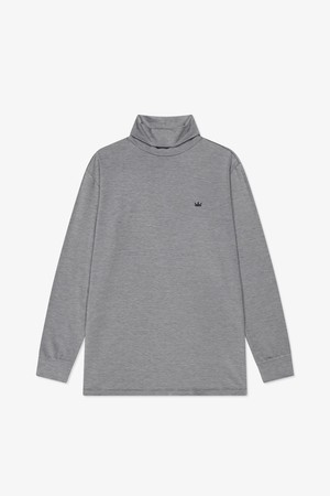 람다 남성 폰테 디 로마 터틀넥 골프셔츠 애쉬블렌드 52459_GREY-a