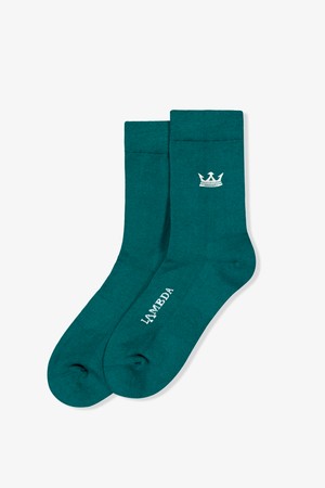 람다 여성 럭스 컴포트 삭스 MID 세레니티그린 52918 골프 고급 패션 양말_GREEN-a