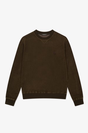 람다 남성 골프 클래식 스웻셔츠  MIP RICH WARMTH 카키하라 맨투맨 52417_KHAKI-a