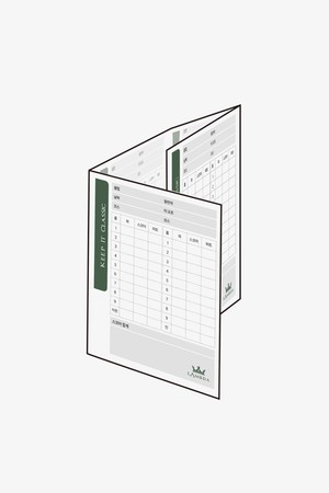 람다 골프 스코어카드 26910 핸디캡 점수 기록지_WHITE-a