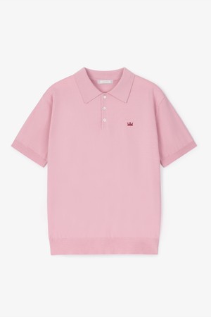 람다 남성 서머 글레이셔 니트 폴로 데저트로즈 26124 골프 여름 카라셔츠_PINK-a