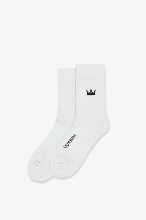 람다 여성 럭스 컴포트 삭스 MID 화이트 26911 골프 고급 패션 양말_WHITE-a