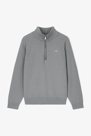 [사전예약/사은품-레더벨트 30만원] 람다골프 남성골프웨어 짚넥 골프니트 WIND PROOF 그레이 62516_GREY-a
