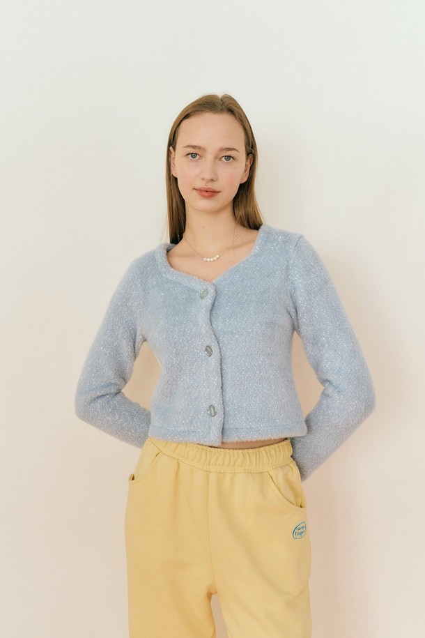 MARGARIN FINGERS - 가디건 - [22SS] JULIE CARDIGAN (BLUE)