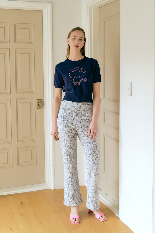 MARGARIN FINGERS - 롱/미디팬츠 - [22SS] TWIGGY PANTS (NAVY)