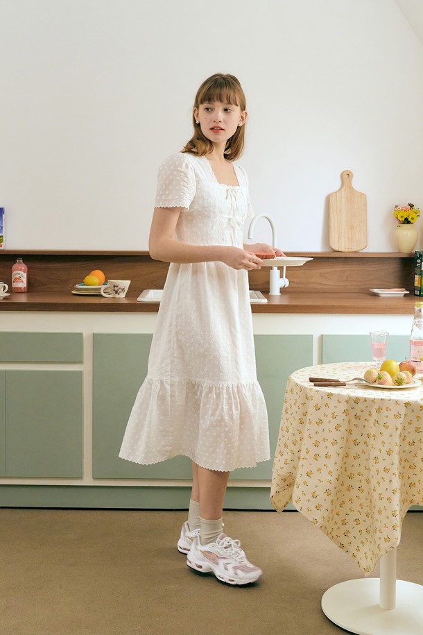 MARGARIN FINGERS - 반소매 원피스 - [22SS] SOPHIE DRESS (WHITE)