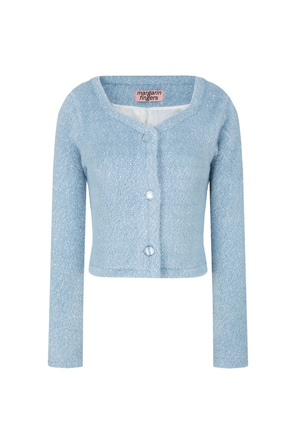 MARGARIN FINGERS - 가디건 - [22SS] JULIE CARDIGAN (BLUE)