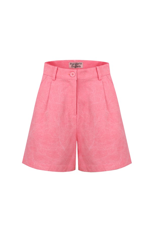 MARGARIN FINGERS - 쇼트팬츠 - [22SS] PIGMENT BERMUDA PANTS (PINK)