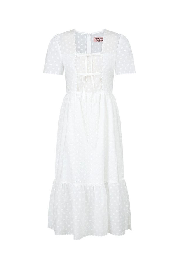 MARGARIN FINGERS - 반소매 원피스 - [22SS] SOPHIE DRESS (WHITE)