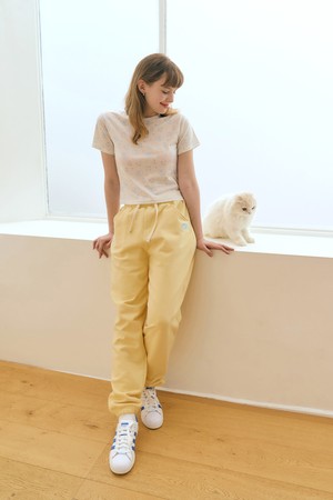 [22SS] MARGARIN SWEAT PANTS (LIGHT YELLOW)