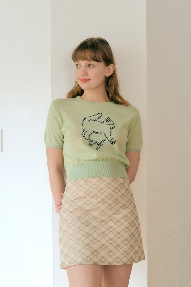 22SS] KITTY CROP KNIT (MINT)_MARGARIN FINGERS