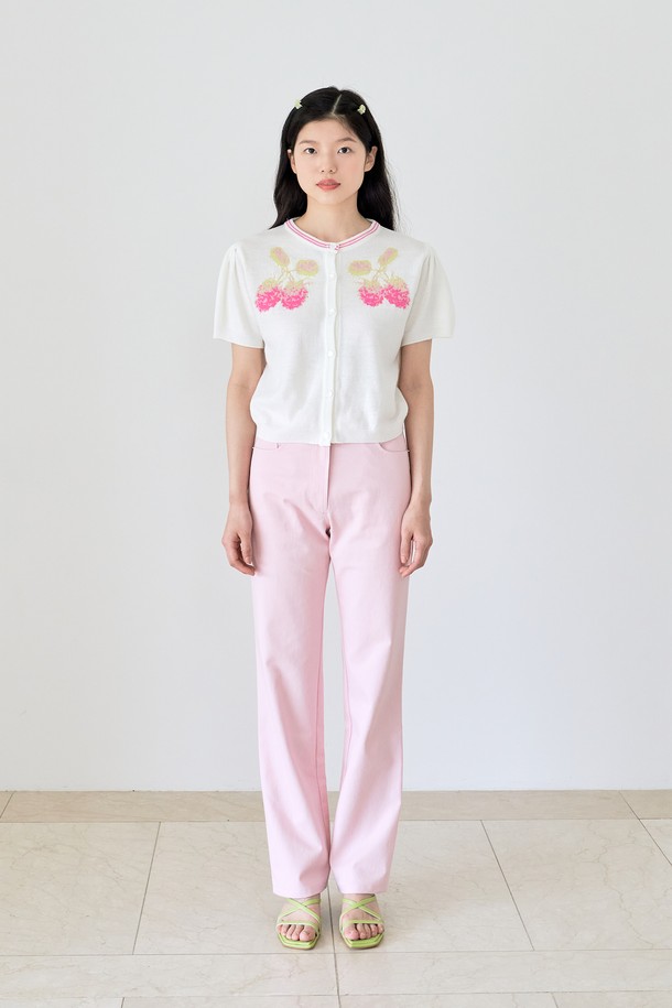 MARGARIN FINGERS - 롱/미디팬츠 - [22SS CAPSULE] GARDEN POCKET PANTS (LIGHT PINK)