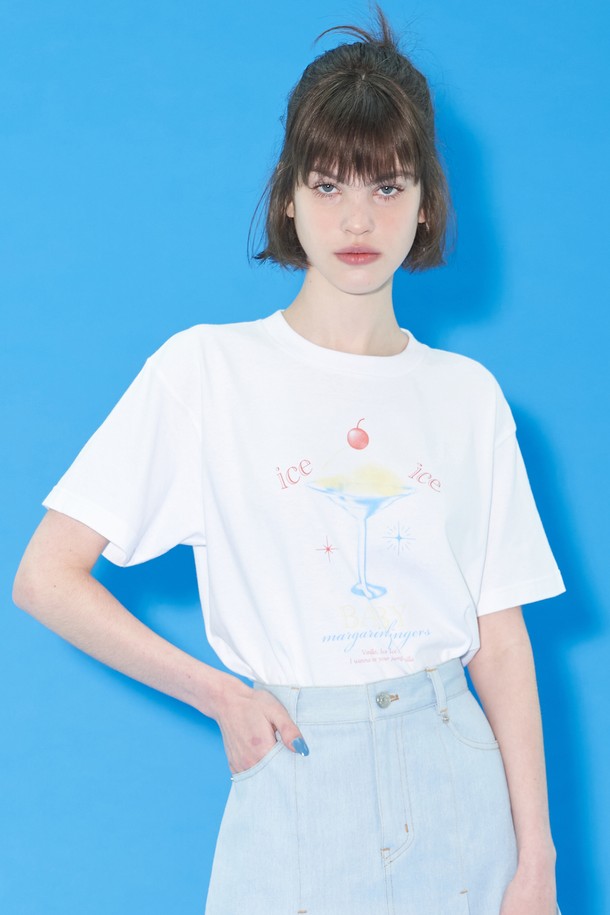 MARGARIN FINGERS - 반소매 티셔츠 - [22SS SUMMER] VANILLA ICE T-SHIRT (WHITE)