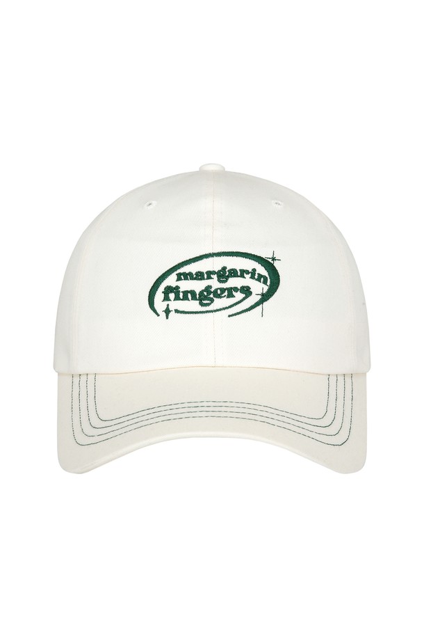 MARGARIN FINGERS - 모자 - [22SS] LOGO STITCH BALL CAP (CREAM)