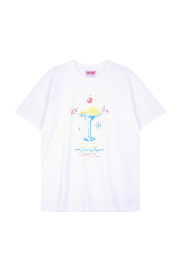 MARGARIN FINGERS - 반소매 티셔츠 - [22SS SUMMER] VANILLA ICE T-SHIRT (WHITE)