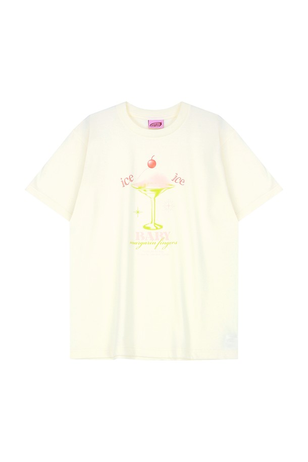 MARGARIN FINGERS - 반소매 티셔츠 - [22SS SUMMER] VANILLA ICE T-SHIRT (CREAM)