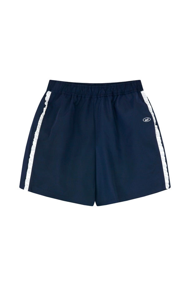 MARGARIN FINGERS - 쇼트팬츠 - [22SS SUMMER] LOGO FRILL SHORTS (NAVY)