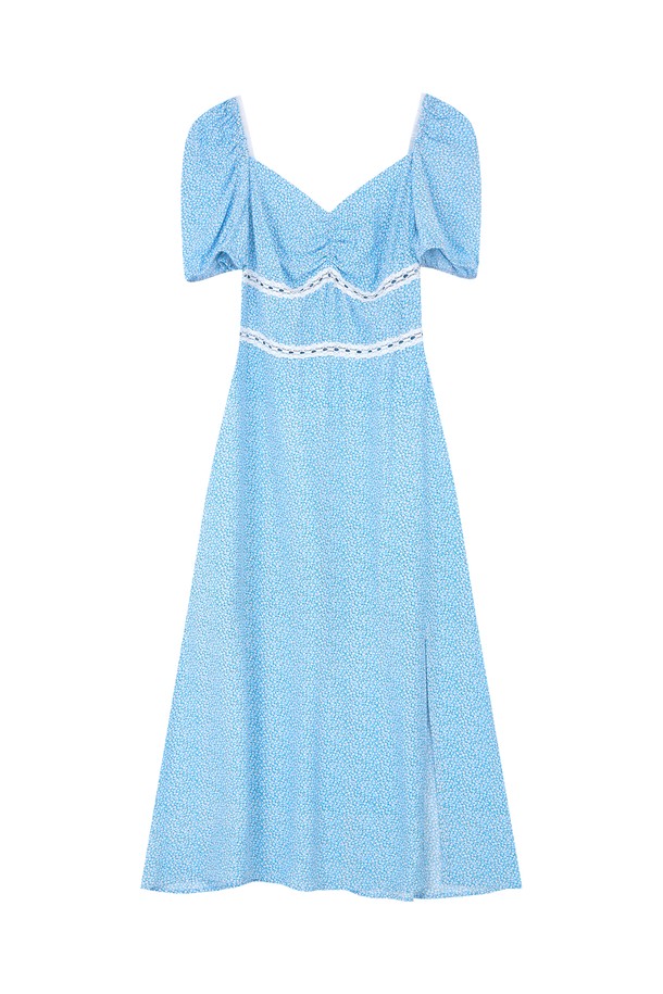 MARGARIN FINGERS - 반소매 원피스 - [22SS SUMMER] EMMA DRESS (BLUE)