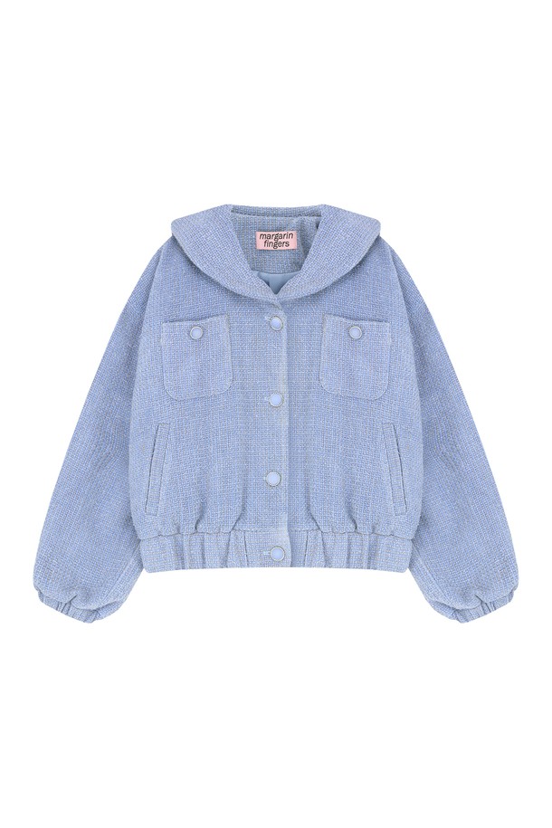 MARGARIN FINGERS - 점퍼 - [22FW] SAILOR TWEED BLOUSON (LIGHT BLUE)