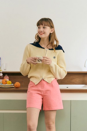 [22SS] SAILOR KNIT ZIP UP (CREAM)