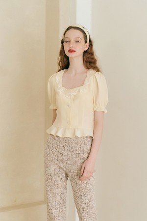 [22SS] BELLE BLOUSE (LIGHT YELLOW)