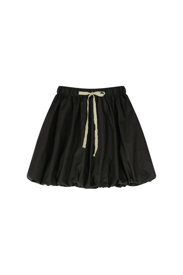 MARGARIN FINGERS - 미니스커트 - [23FW] RIBBON BALLOON SKIRT (DARK GREY)