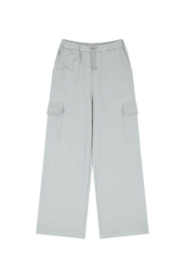 MARGARIN FINGERS - 트레이닝 팬츠/조거 - [23FW] STAR CARGO SWEAT PANTS (LIGHT GREY)