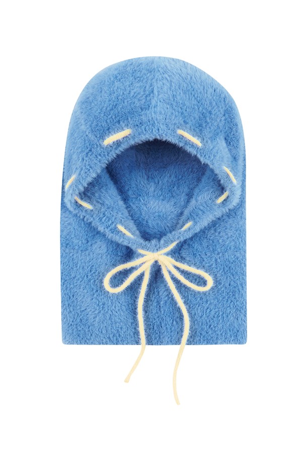 MARGARIN FINGERS - 모자 - [23WINTER] STITCH BRUSH BALACLAVA (BLUE)