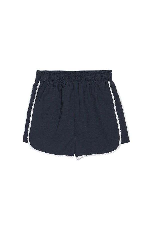 MARGARIN FINGERS - 쇼트팬츠 - [24MID CAPSULE] ROUND LACE SHORTS (NAVY)