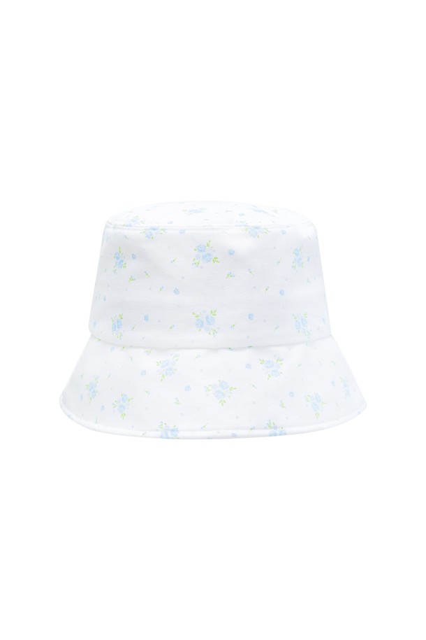 MARGARIN FINGERS - 모자 - [24SUMMER] FLORAL BUCKET HAT (LIGHT BLUE)