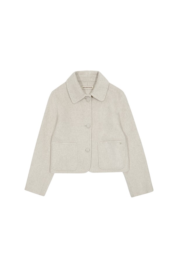 MARGARIN FINGERS - 자켓 - [24FW] STITCH WOOL JACKET (OATMEAL)