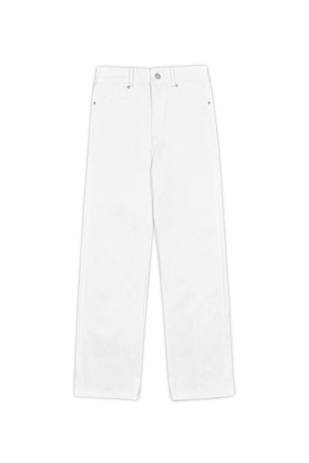 MARGARIN FINGERS - 롱/미디팬츠 - [24FW] FRILL POCKET PANTS (WHITE)