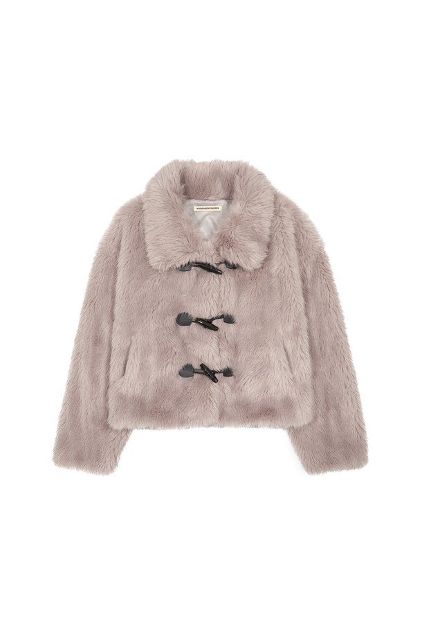 MARGARIN FINGERS - 자켓 - [24WINTER] TOGGLE FUR JACKET (PURPLE)