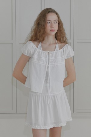 [24SUMMER] LOOSE SQUARE BLOUSE (WHITE)