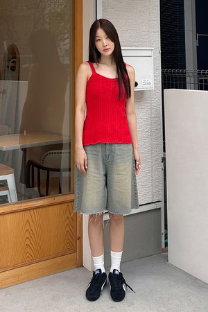 [리퍼브] [24MID CAPSULE] DENIM BERMUDA PANTS (LIGHT INDIGO)