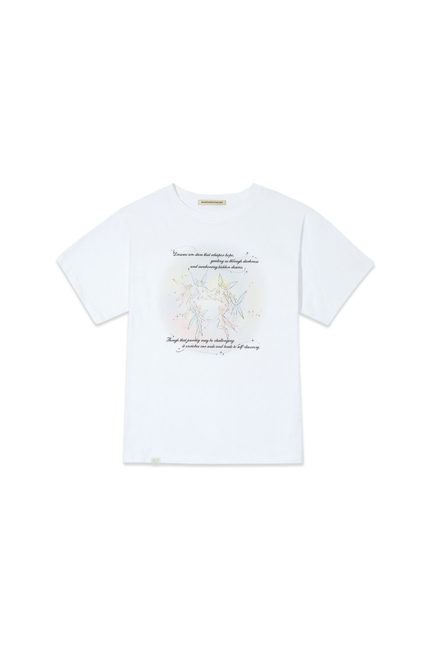 MARGARIN FINGERS - 반소매 티셔츠 - [25SP] FAIRY TWINKLE T-SHIRT (WHITE)