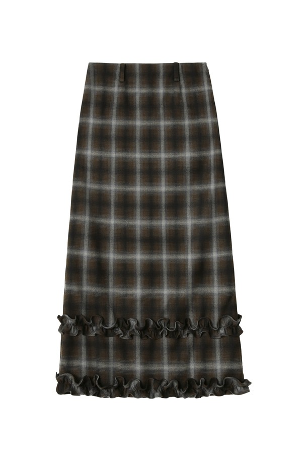 [25WINTER] 프릴 맥시 스커트 (브라운)는 겨울 시즌, 우아하고 클래식한 스타일을 연출하기에 완벽한 아이템입니다. 부드러운 울 소재와 두꺼운 두께감으로 따뜻함을 선사하며, A라인 핏과 밑단 프릴 장식은 여성스러운 실루엣을 강조합니다. 브라운과 체크 패턴의 조화는 세련된 분위기를 자아내며, 데이트룩, 모임룩, 연말 모임룩 등 다양한 TPO에 활용하기 좋습니다. 미니멀, 로맨틱 스타일을 선호하는 분들께 추천하며, 겨울 시즌 스타일링에 포인트를 더해줄 것입니다.
