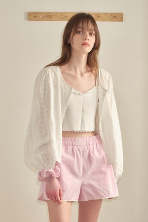 [25MID CAPSULE] LACE LINE BLOUSE (WHITE)