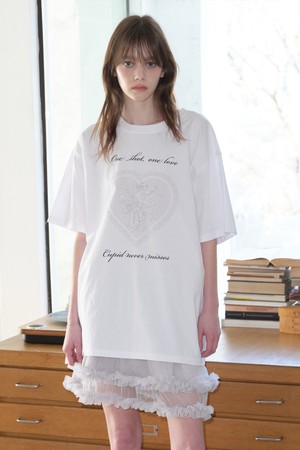 [25MID CAPSULE] HEART CUPID T-SHIRT (WHITE)
