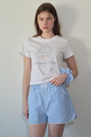 [25MID CAPSULE] LACE PRINT T-SHIRT (WHITE)