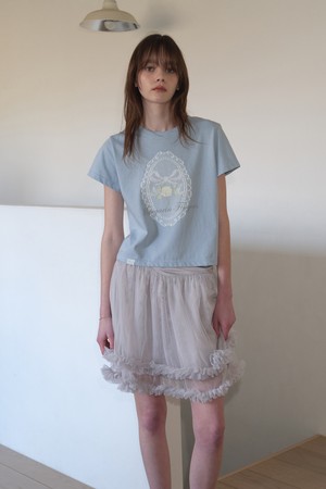 [25MID CAPSULE] FRILL TUTU SKIRT (GREY)