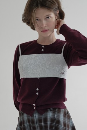 [25FW] ROSE JACQUARD BRA TOP (LIGHT BLUE)