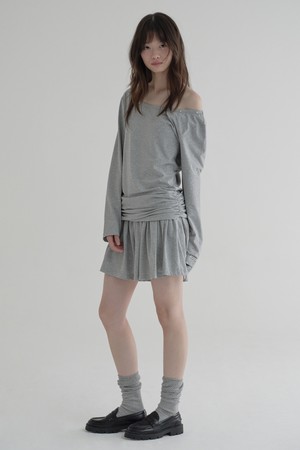 [25FW] RIVET JERSEY ONE-PIECE (GREY)