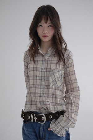 [25FW] WIDE EYELET BELT (BROWN)